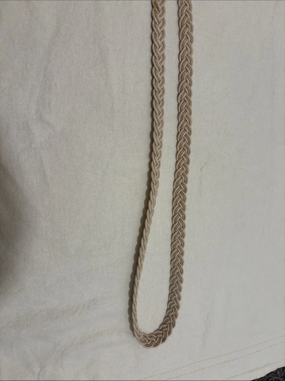 Off White Woven Belt